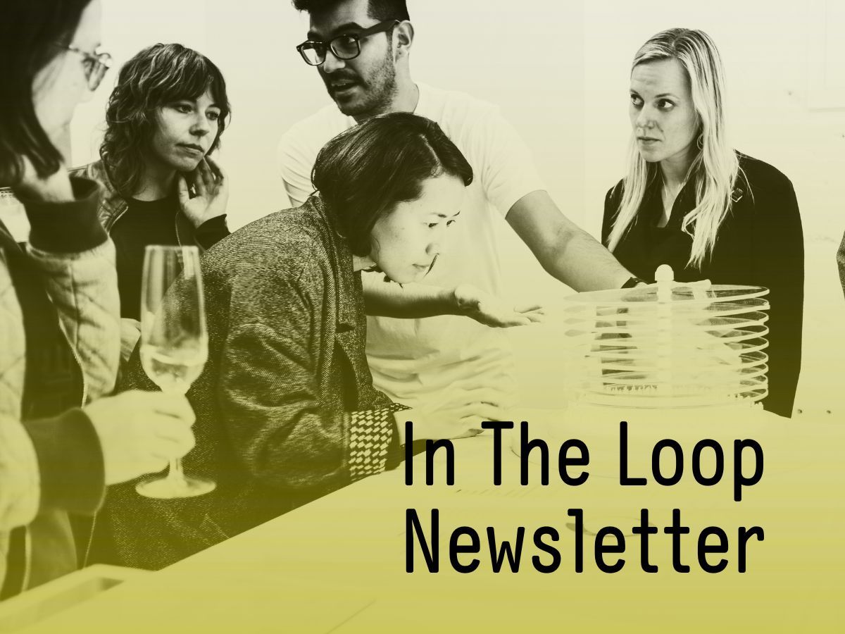White background with the text In The Loop newsletter